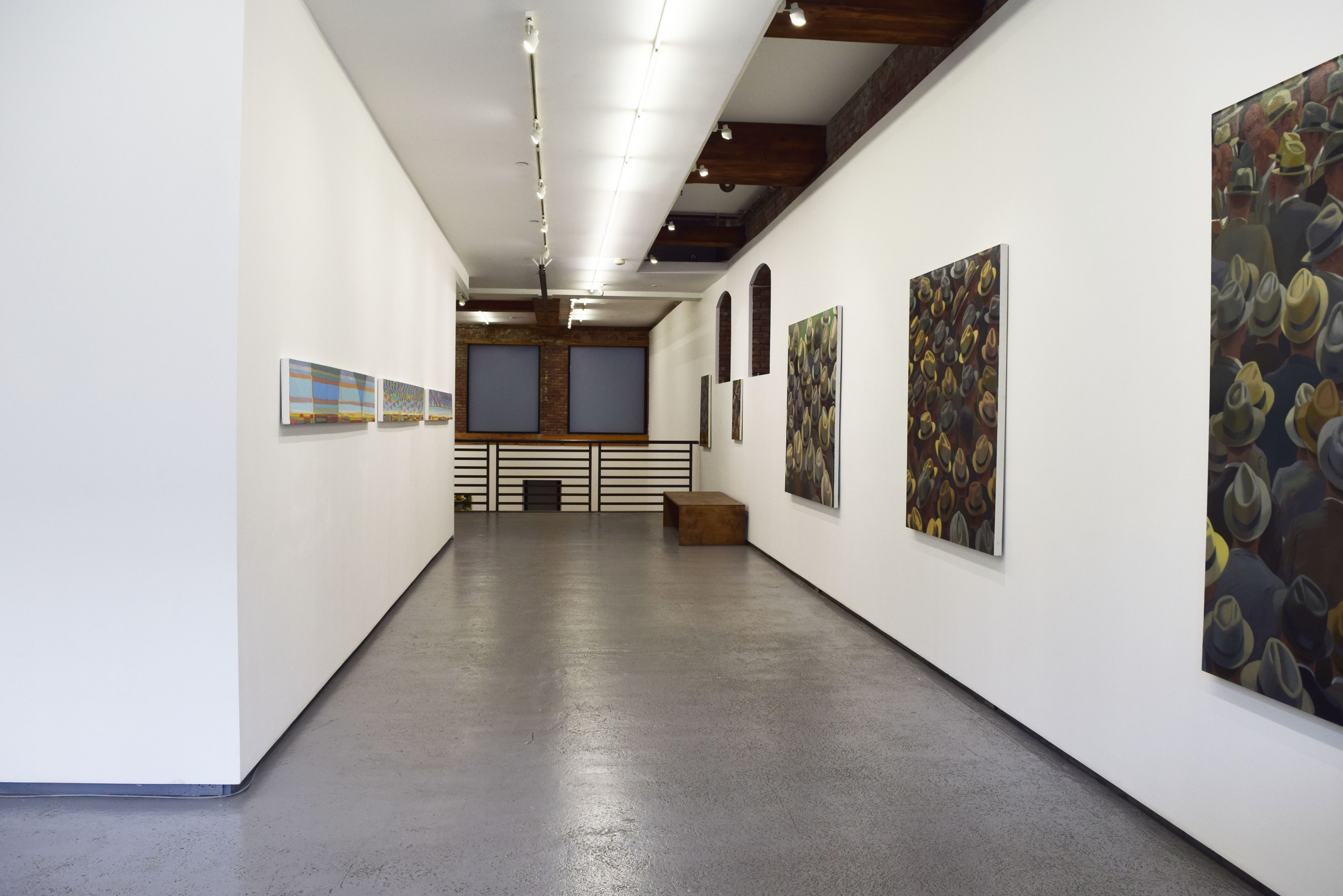Installation view of Greg Drasler, Crowded Places/ Open Spaces, 2021.